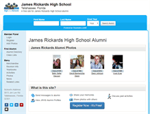 Tablet Screenshot of jamesrickardshighschool.com